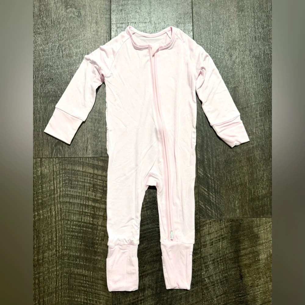 Neutral pink Baby Bamboo sleeper Pajamas
